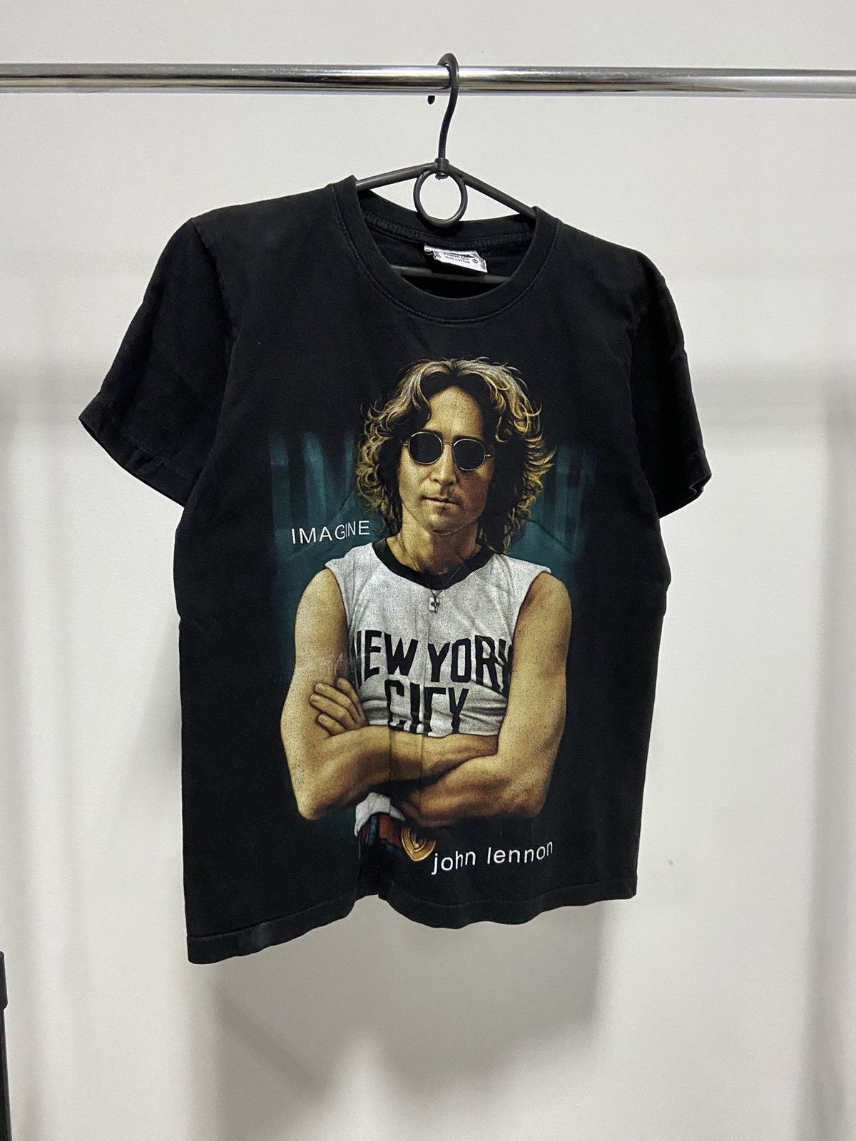 Vintage John Lennon t shirt rock vintage imagine big print Size US M / EU 48-50 / 2 - 1 Thumbnail