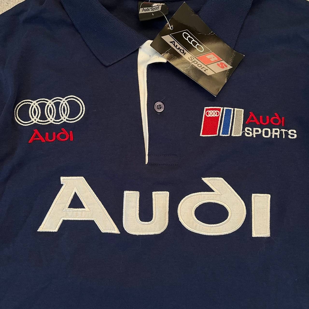 Audi Vintage Audi Racing Polo Shirt Y2K Size US L / EU 52-54 / 3 - 6 Thumbnail