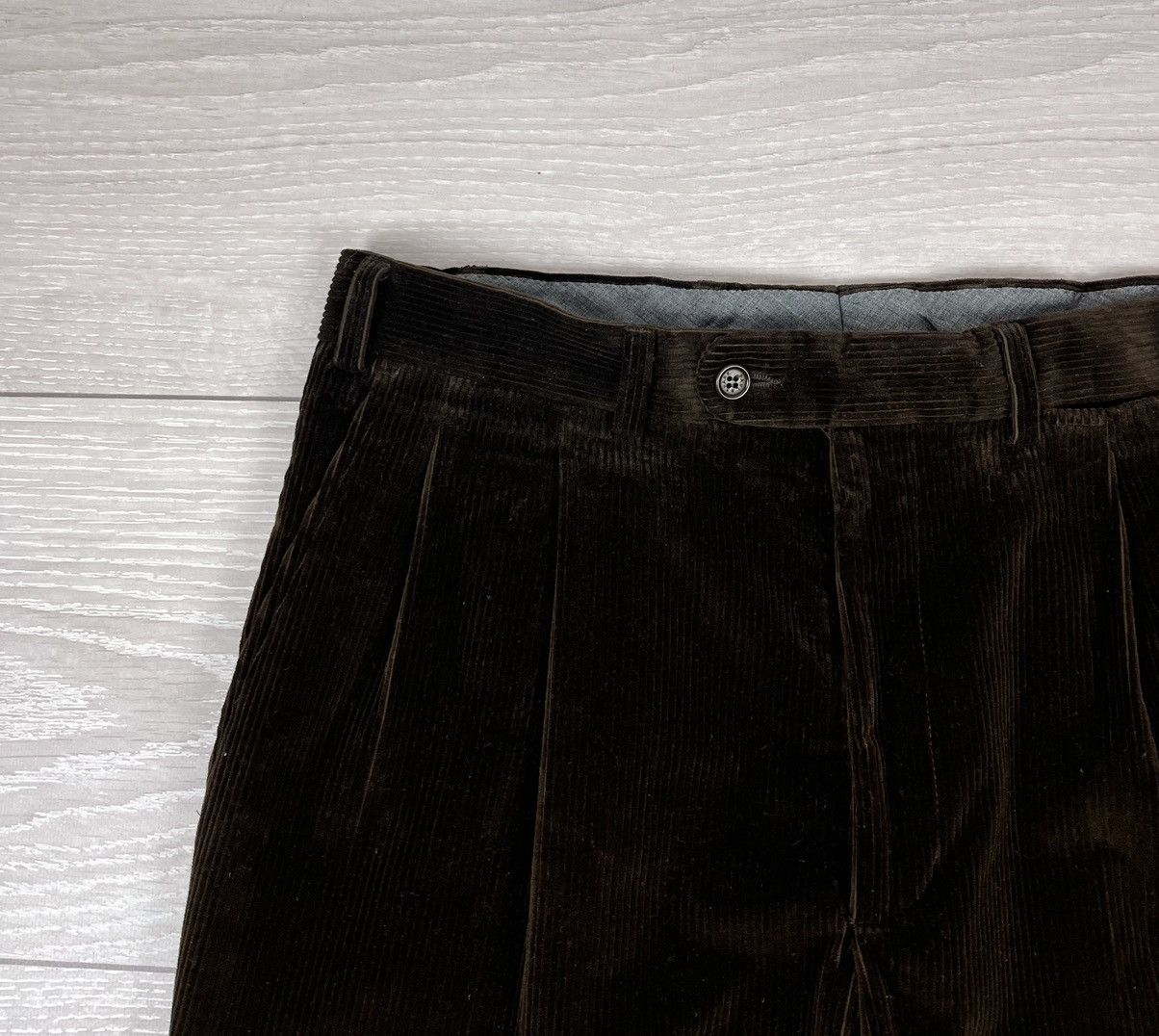 Paul & Shark Paul Shark Italy Brown Corduroy Velvet Stretch Pants Size US 34 / EU 50 - 7 Thumbnail