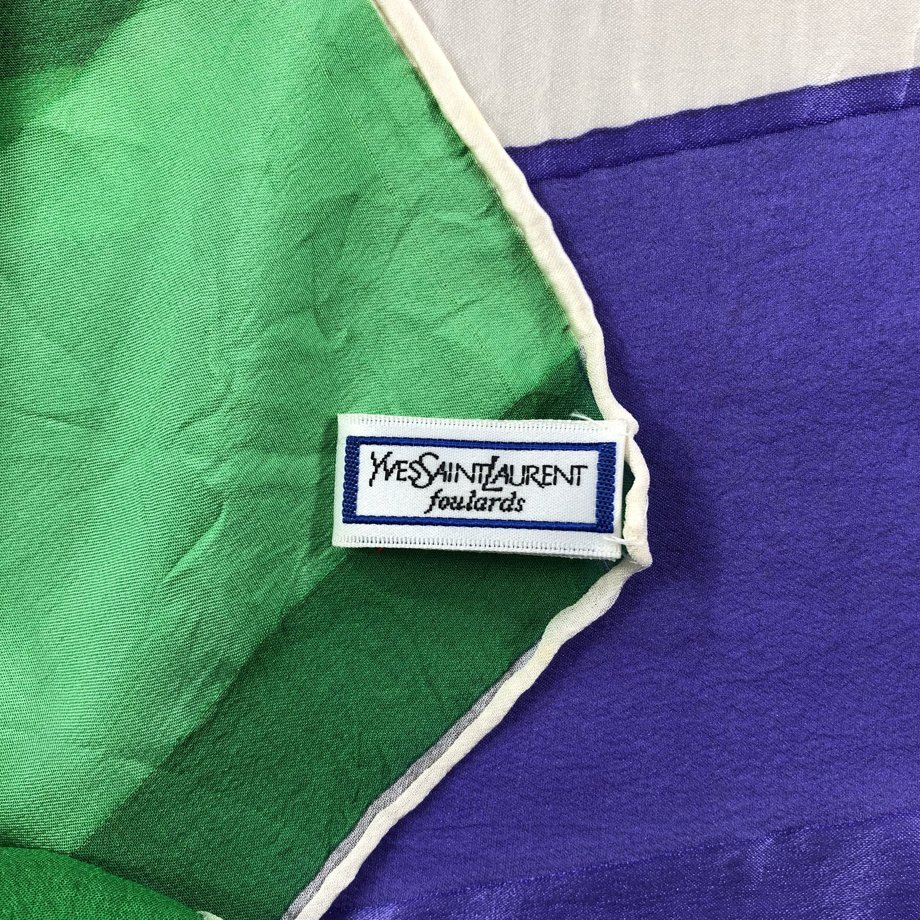 Vintage × Yves Saint Laurent Vintage Yves Saint Laurent Silk Scarf Size ONE SIZE - 2 Thumbnail