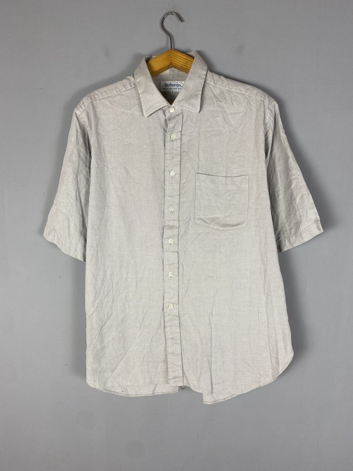 Burberry Vintage 90s Burberrys shirt Size US XL / EU 56 / 4 - 1 Thumbnail