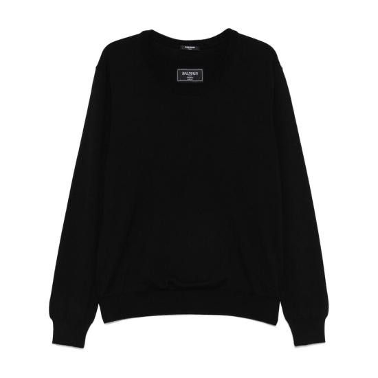 Balmain BALMAIN Men Sweatshirts EH1KD145 KH92 0PA BLACK Size US L / EU 52-54 / 3 - 1 Thumbnail