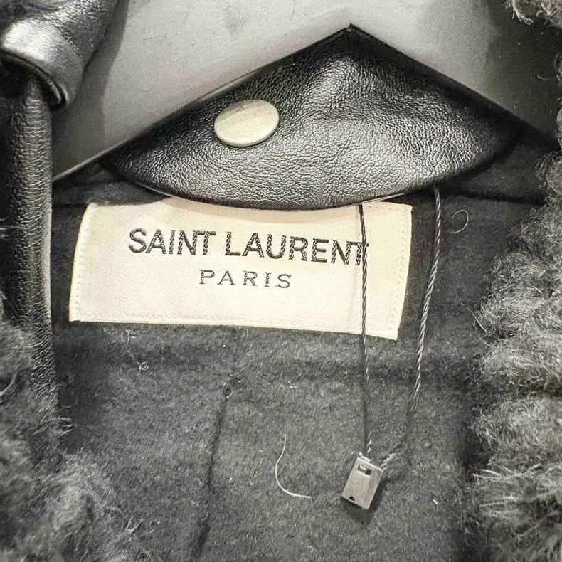 Yves Saint Laurent YSL Wool Shearling Leather Short Hooded Coat Size US L / EU 52-54 / 3 - 3 Thumbnail