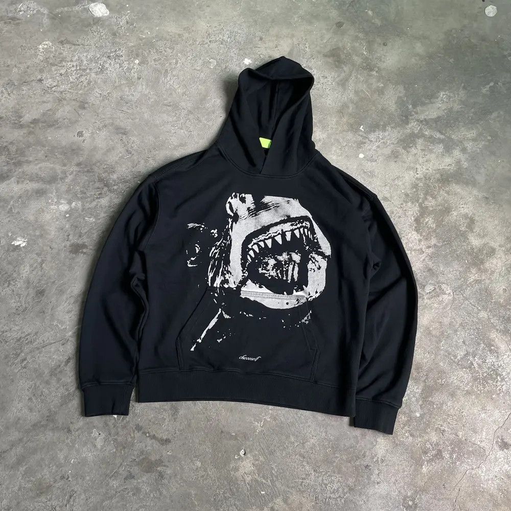 Japanese Brand × Vintage The Wild Shark Printed Hoodie Size US L / EU 52-54 / 3 - 1 Thumbnail