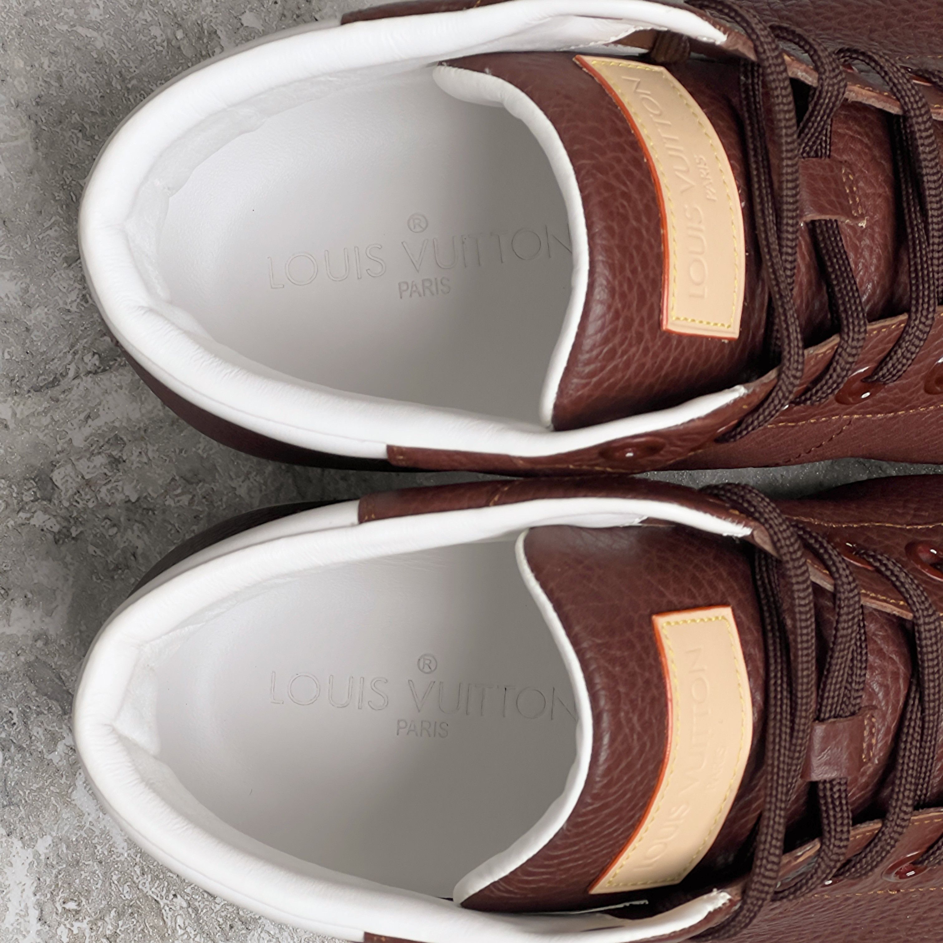 Louis Vuitton Surfside Fasbball Sneakers Graine Leather Size US 10 / EU 43 - 11 Thumbnail