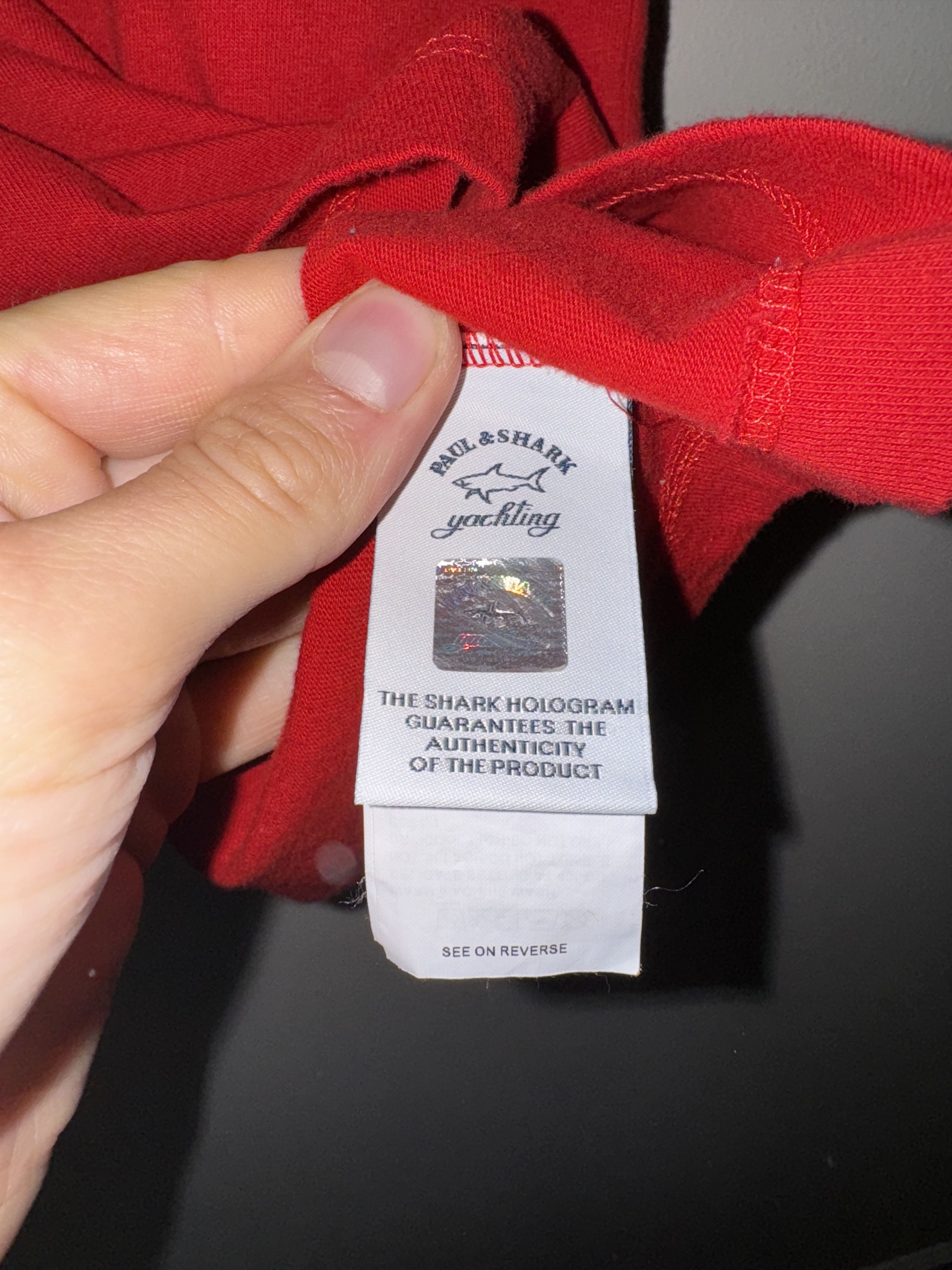 Greg Lauren × Paul & Shark Red Shark tee Size US L / EU 52-54 / 3 - 3 Thumbnail