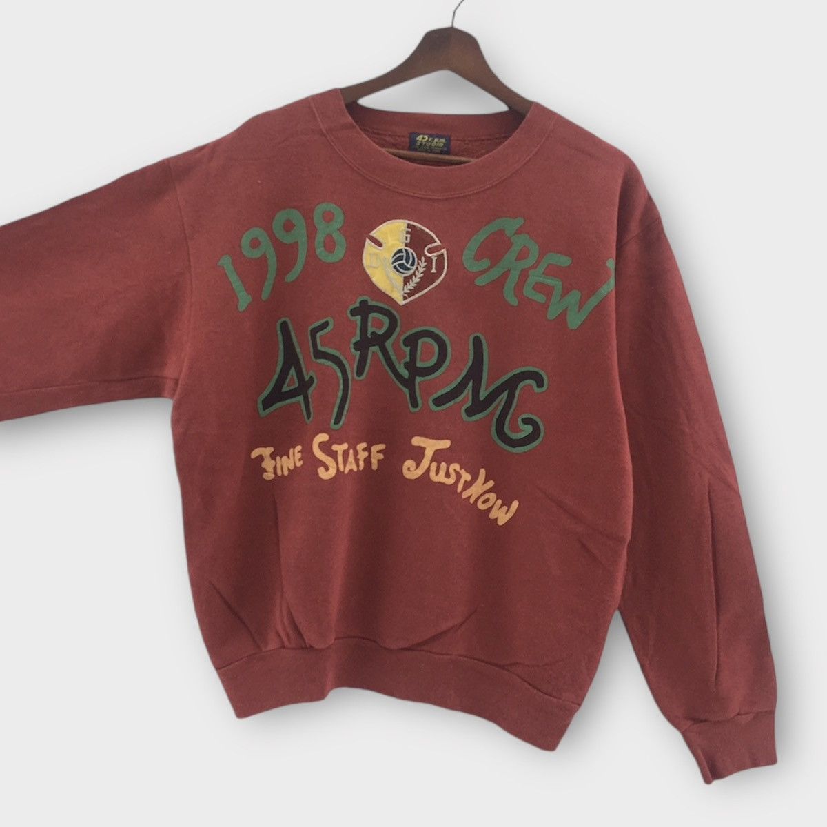 Vintage 1998 45 RPM Studio Crewneck Made In Japan