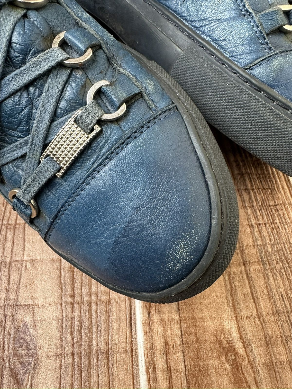 Balenciaga Balenciaga Arena Blue Leather Higtop Vintage Sneaks Size US 8 / EU 41 - 10 Thumbnail