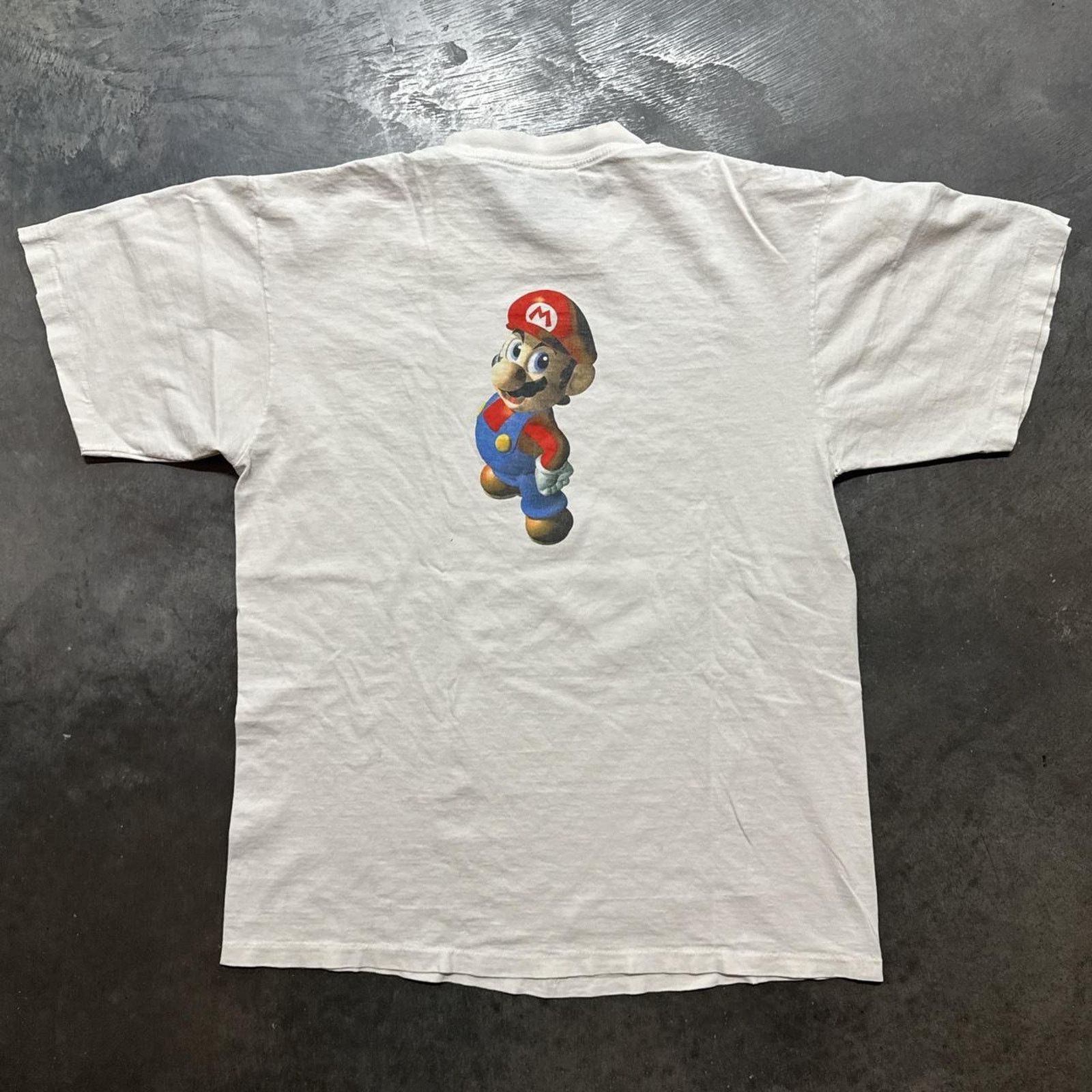 Vintage Super Mario Nintendo 64 Vintage 90s Promo Graphic T-Shirt Size US L / EU 52-54 / 3 - 1 Thumbnail