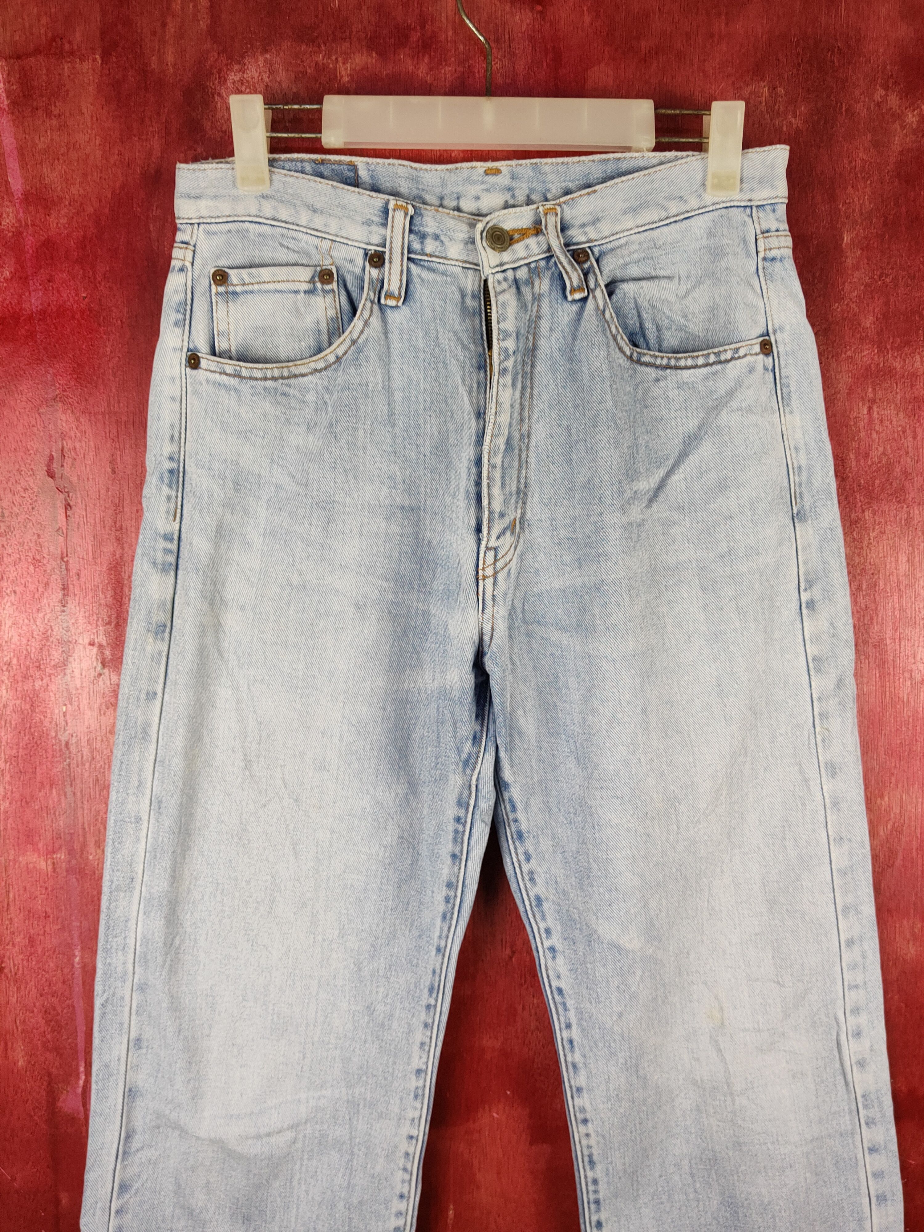 Japanese Brand Villand Blue Faded jeans vintage Denim pants #S1584 Size US 30 / EU 46 - 2 Thumbnail