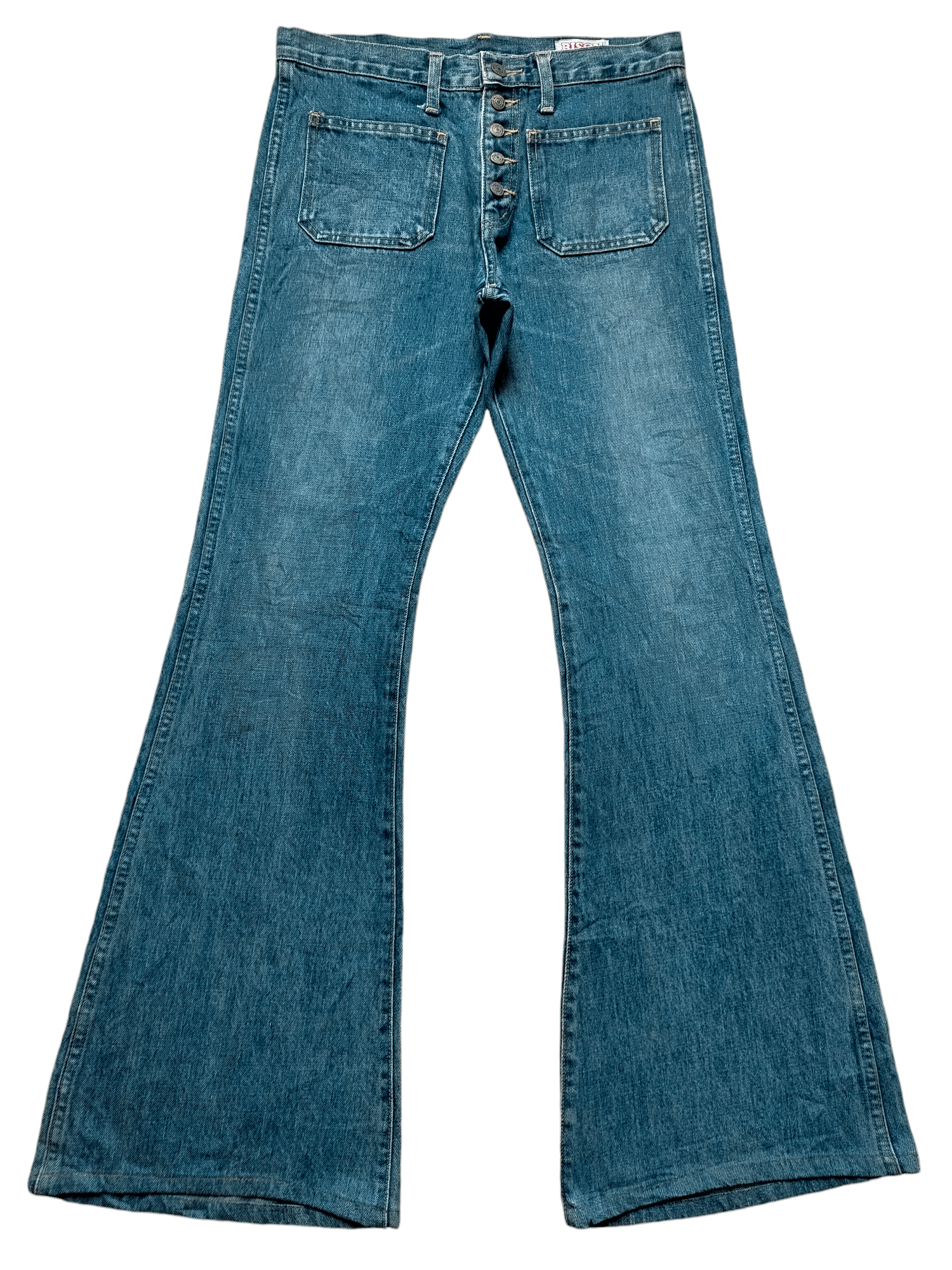 Hysteric Glamour × Japanese Brand Flare Jeans Vtg Bison Japan Bell Bottom Boot cut Denim Size US 30 / EU 46 - 1 Thumbnail