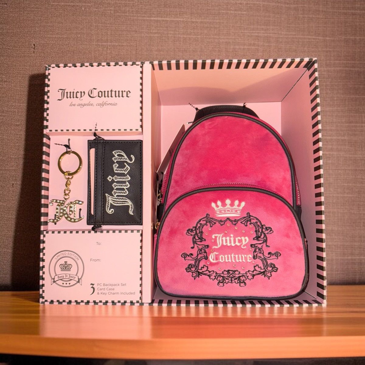 Juicy Couture Juicy Couture Free Love Heritage mini backpack 3 piece set Size ONE SIZE - 1 Thumbnail