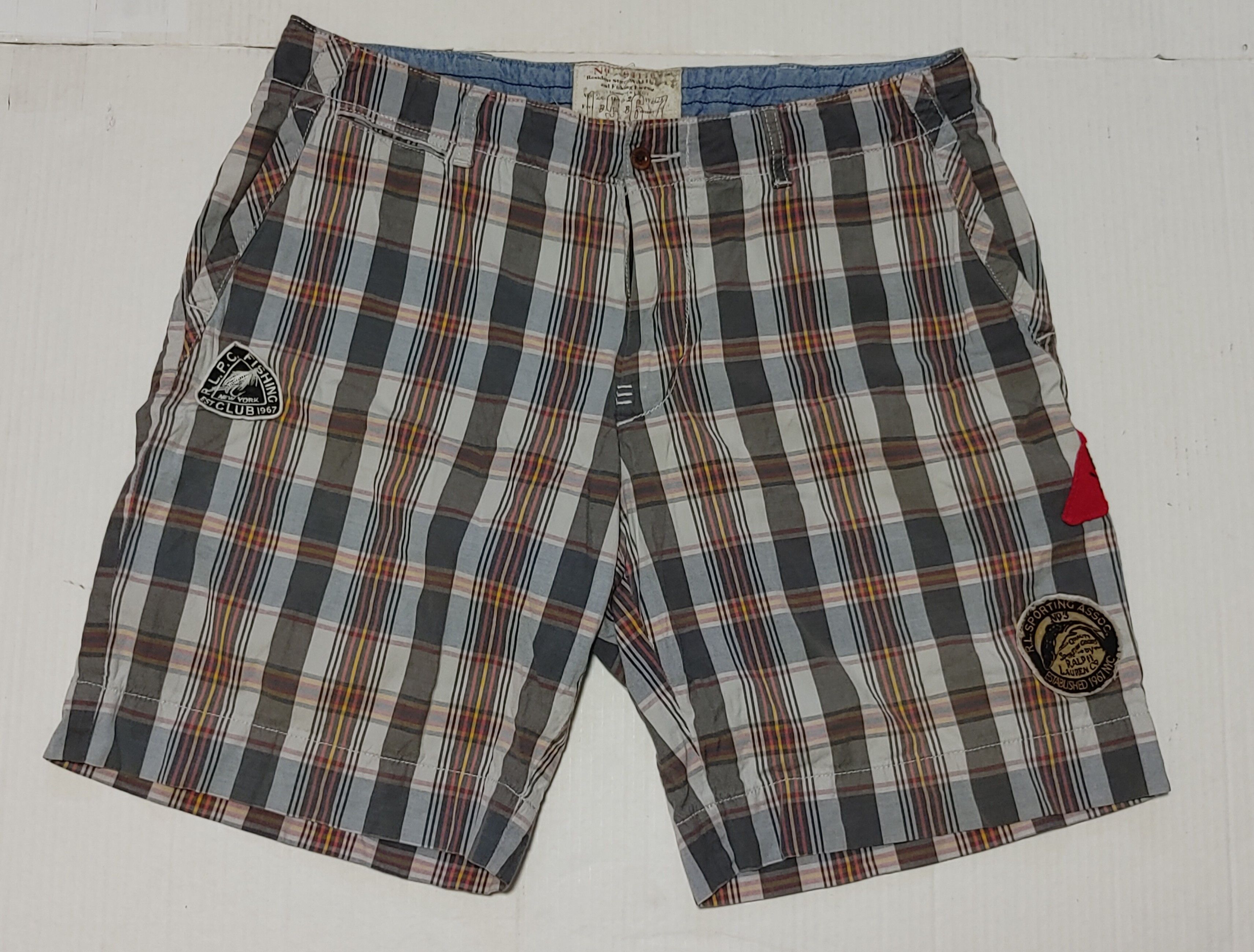 Polo Ralph Lauren × Vintage Polo Ralp Lauren Vintage Madras Patchwork Fishing Shorts Size US 36 / EU 52 - 2 Thumbnail