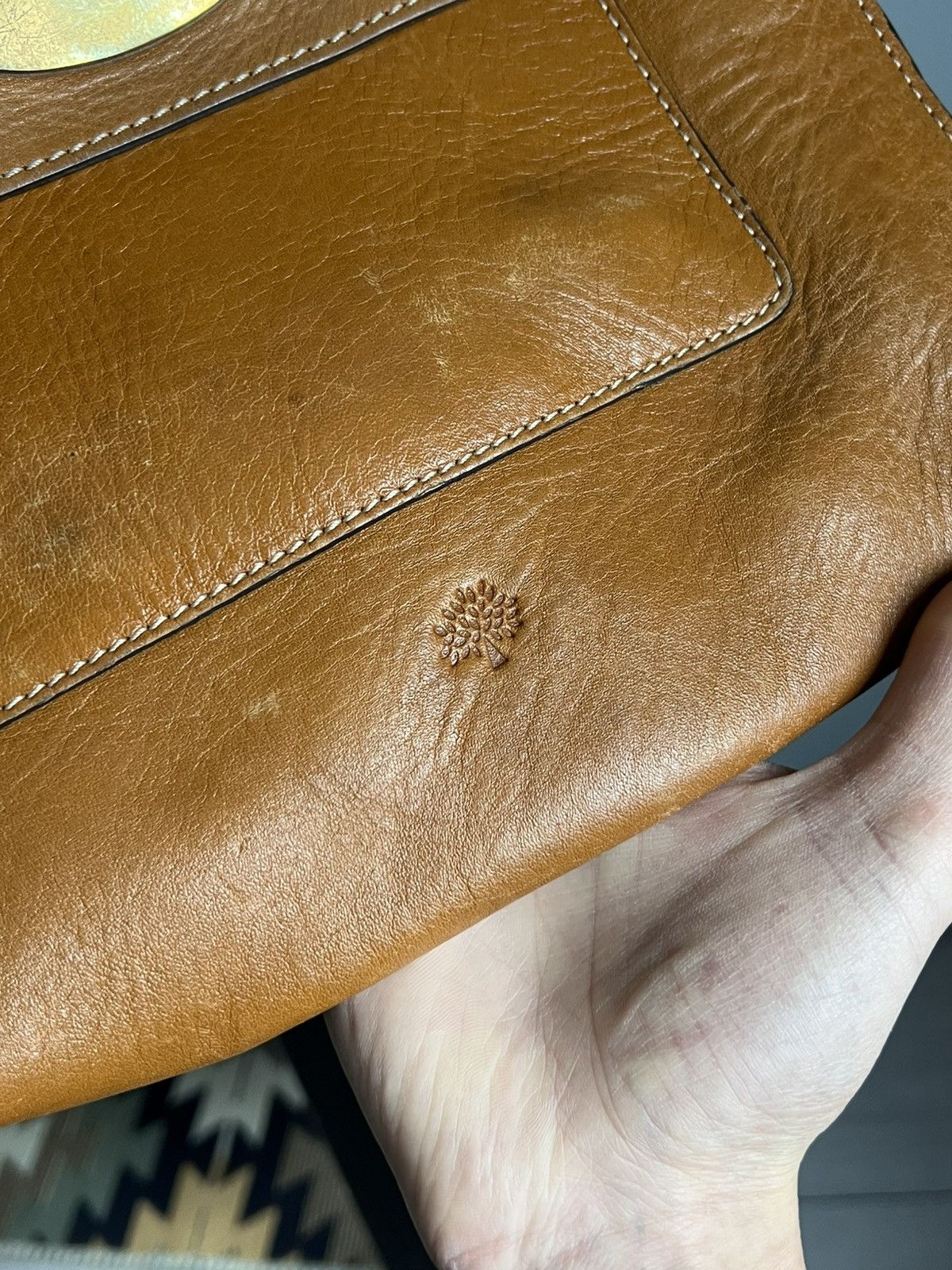 Mulberry Mulberry Genuine Antony Oak Tan Leather Cross Body Handbag Size ONE SIZE - 4 Thumbnail