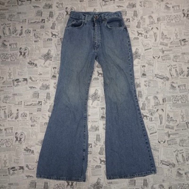 Kenzo 29 - Vintage Y2K Kenzo denim flare bell bottom 90s pants Size 29" - 2 Thumbnail