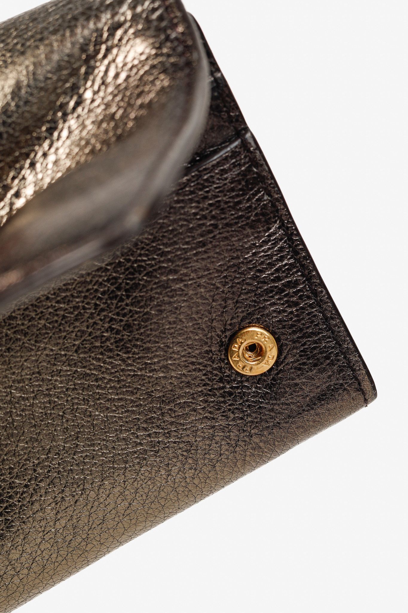 Prada Prada Piombo Vitello Daino Antik Leather Wallet Size ONE SIZE - 8 Thumbnail