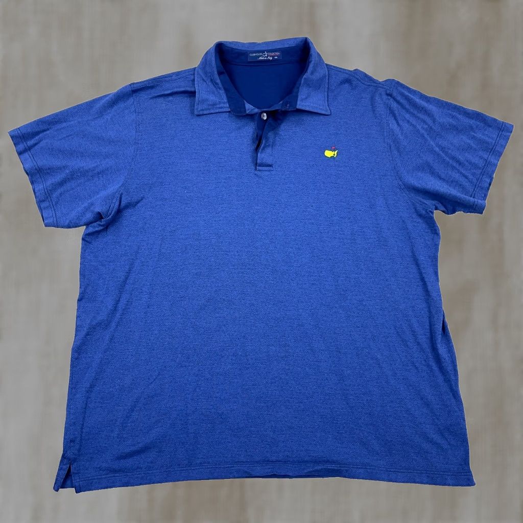 Vintage Masters Polo Shirt Men XXL Blue Pima Cotton Soft Clubhouse Collection Made Italy Size US XXL / EU 58 / 5 - 1 Thumbnail
