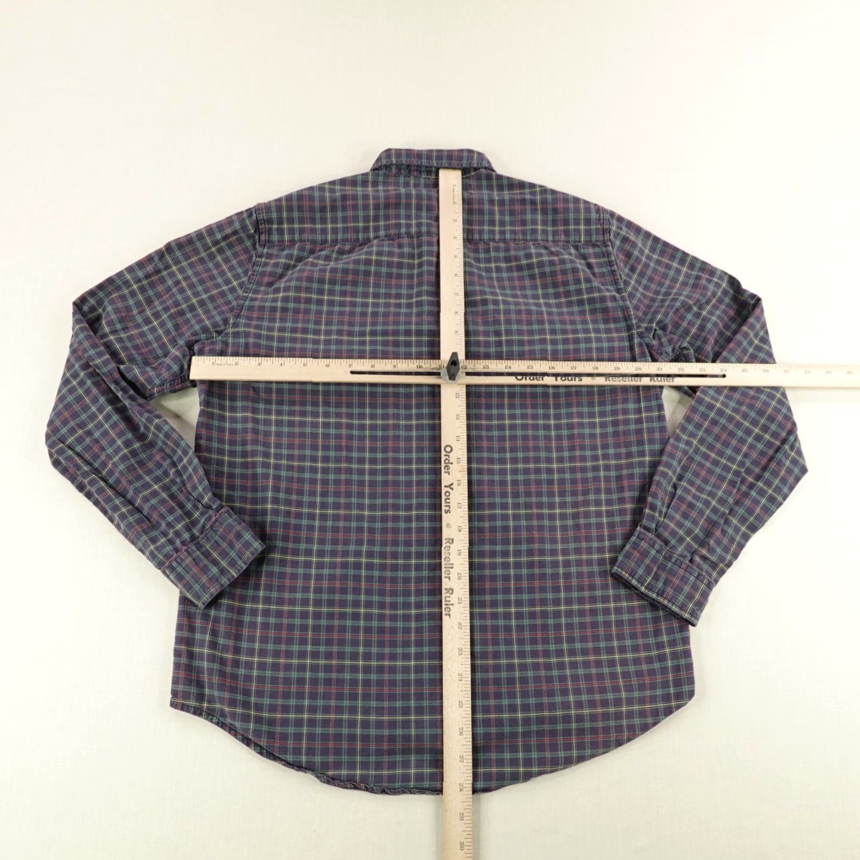 Ralph Lauren Ralph Lauren Denim & Supply Plaid Shirt Mens Medium Blue Twill Long Sleeve Button-Down Outdoor Size US M / EU 48-50 / 2 - 4 Thumbnail