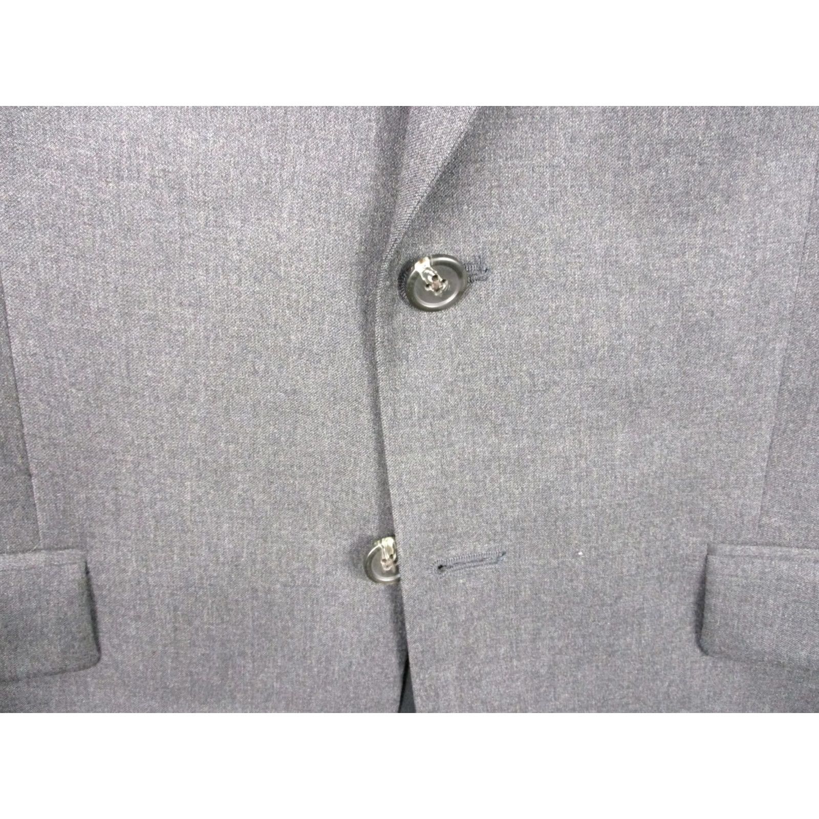 Ralph Lauren Lauren Ralph Jacket Mens 40 Gray Suit 40R Wool Two Button Made Canada Size 40R - 2 Thumbnail