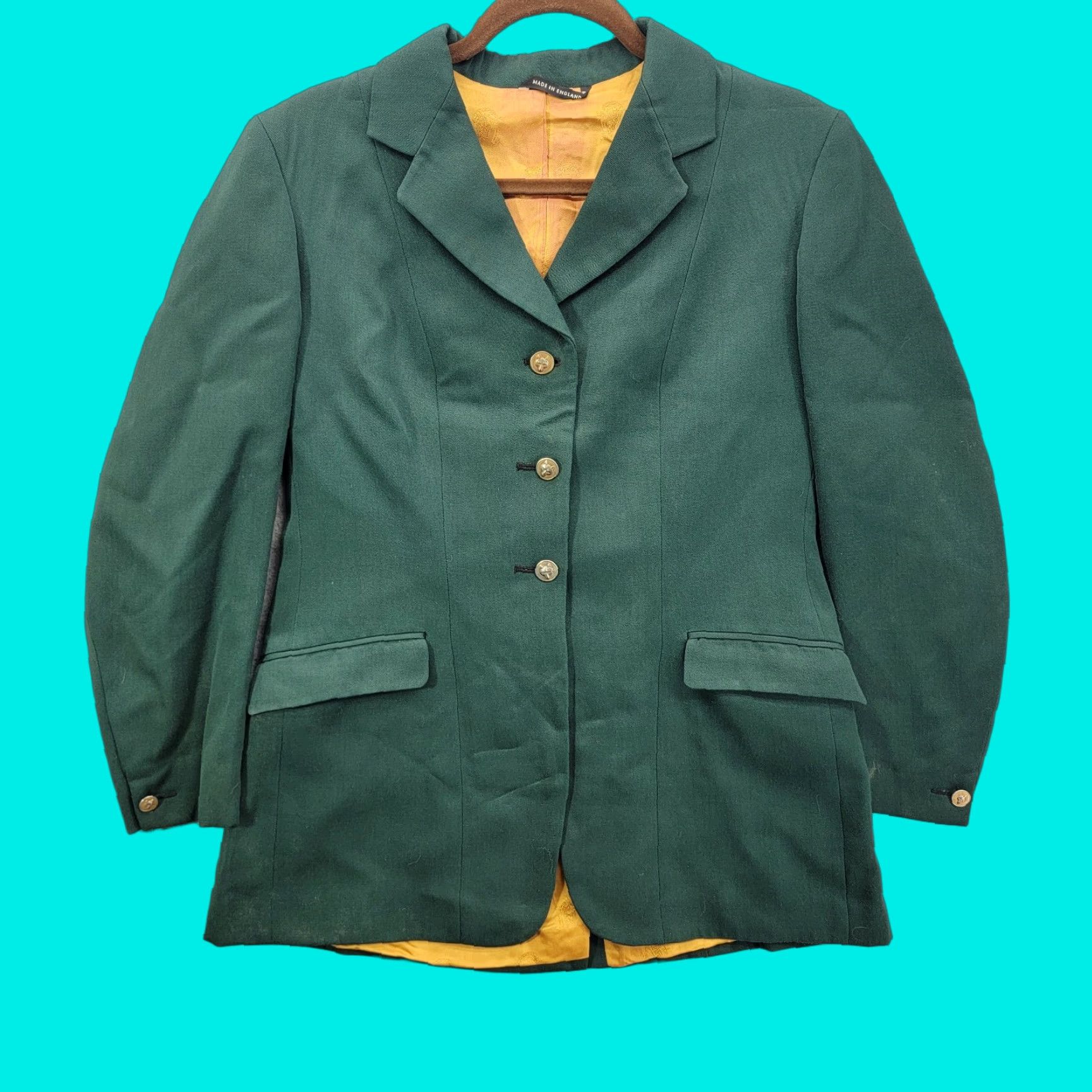 Vintage VINTAGE Pytchley of England Green Equestrian Blazer Jacket M/L Jacket Mens Size M / US 6-8 / IT 42-44 - 1 Thumbnail