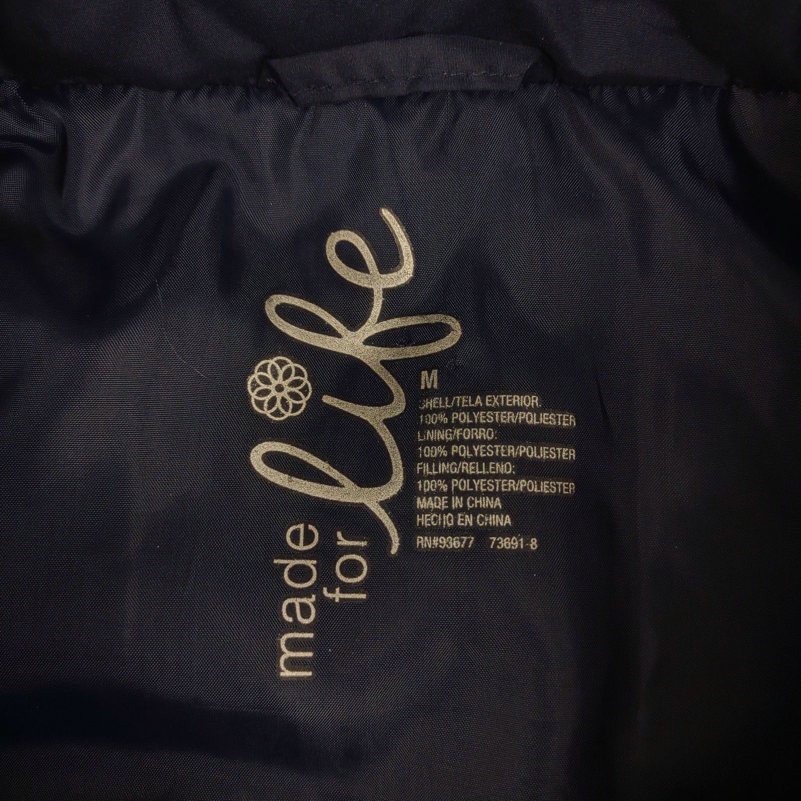Other MADE FOR LIFE Green & Navy Puffer Vest, Full Zip Pockets Size M / US 6-8 / IT 42-44 - 4 Thumbnail