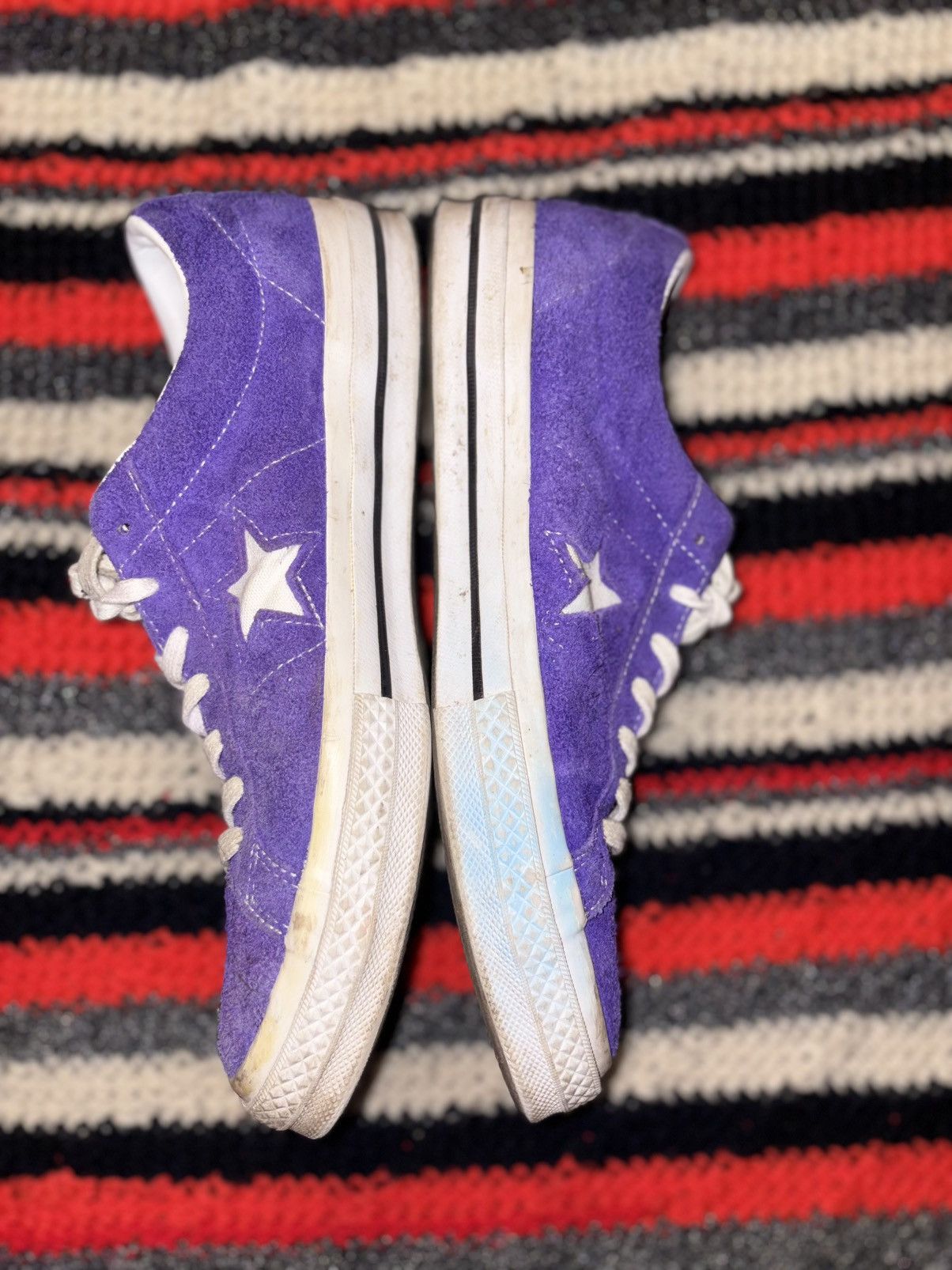 Converse × Vintage Converse One Star Purple Size US 9 / EU 42 - 2 Thumbnail