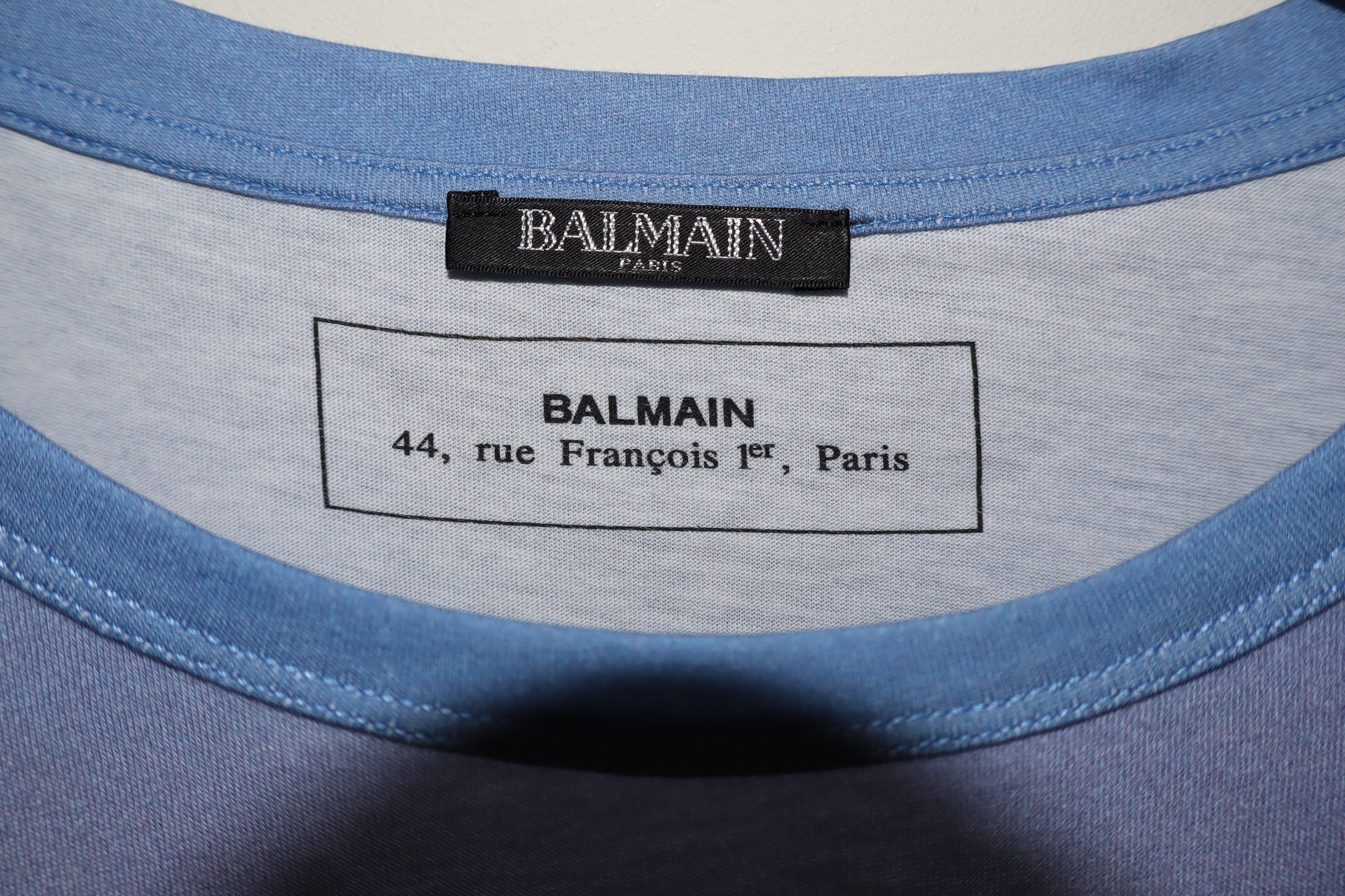 Balmain Palm print logo t-shirt Size US XXL / EU 58 / 5 - 5 Thumbnail