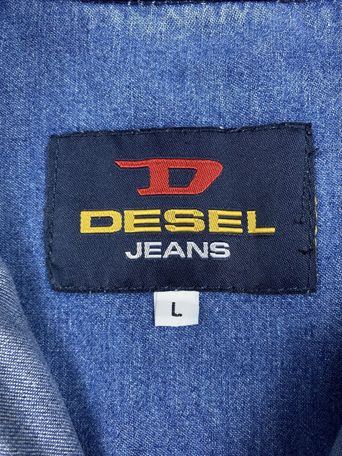 Other Vintage Bootleg Diesel Style Denim Shirt Western Workwear Size US L / EU 52-54 / 3 - 12 Thumbnail