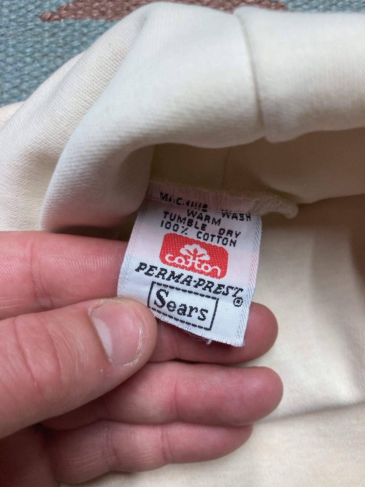 Vintage 70s t shirt turtleneck sears soft cotton distressed small Size US S / EU 44-46 / 1 - 9 Thumbnail