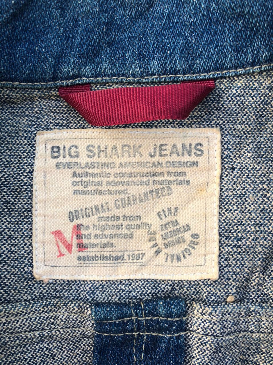 Vintage Big Shark Chore Denim Blazer Jacket Size US M / EU 48-50 / 2 - 8 Thumbnail