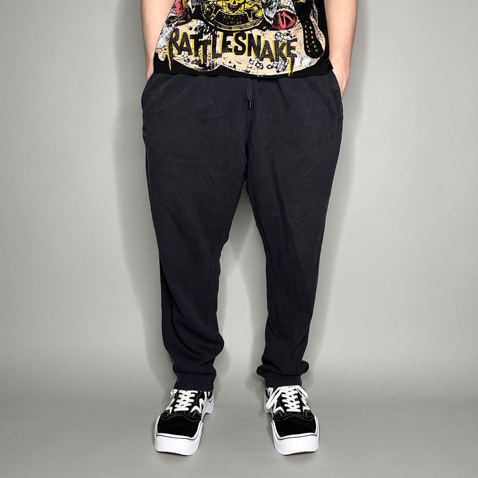 Under Armour Vintage Y2K Under Armour Sweatpants Mens 2XL Black Cotton Size US 38 / EU 54 - 2 Thumbnail