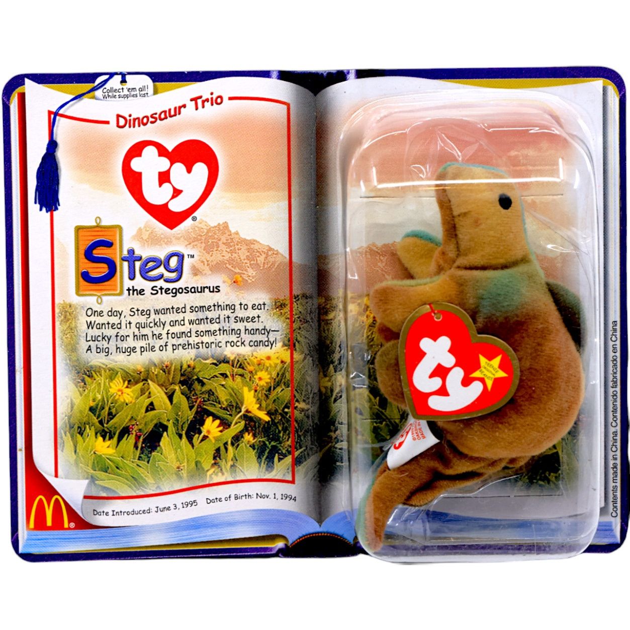Other Teenie Beanie Babies 2000 - Dinosaur Trio [Set of 3] Size ONE SIZE - 6 Thumbnail