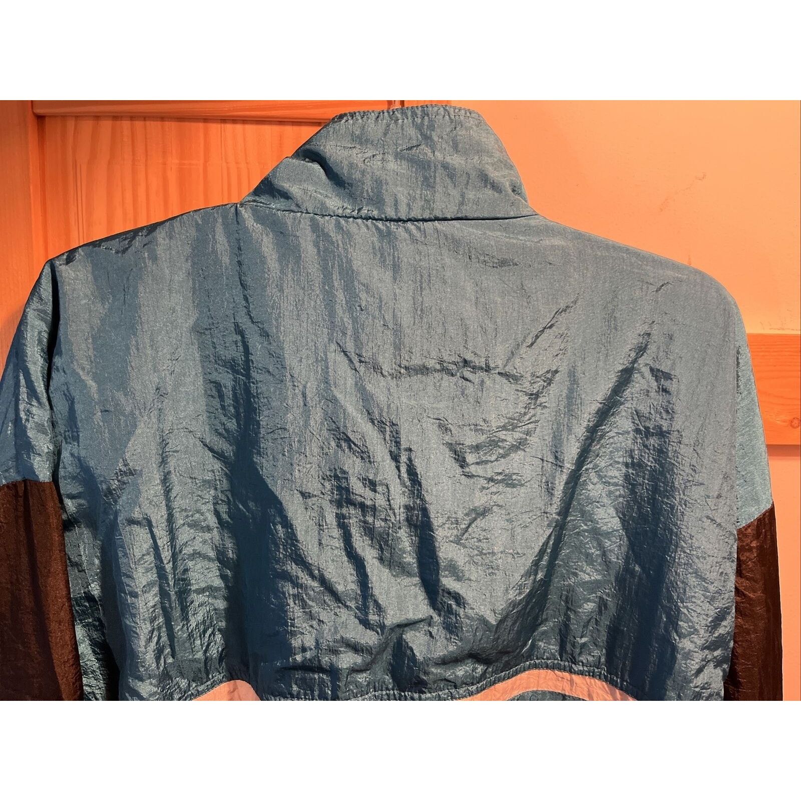 The Unbranded Brand Skyr VTG Men’s XL Black Blue 1/2 Zip LS Nylon Poly Jacket Size US XL / EU 56 / 4 - 13 Thumbnail