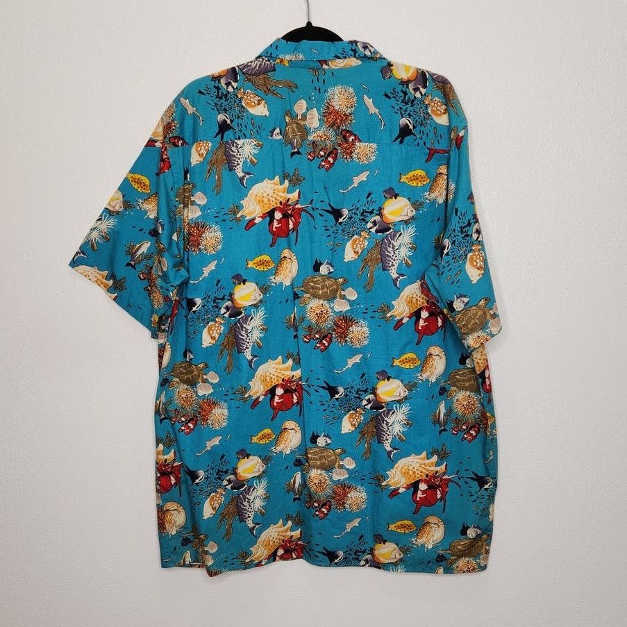 Vintage Vintage Nautica Competition Nature Fish All Over Button Size US XL / EU 56 / 4 - 4 Thumbnail