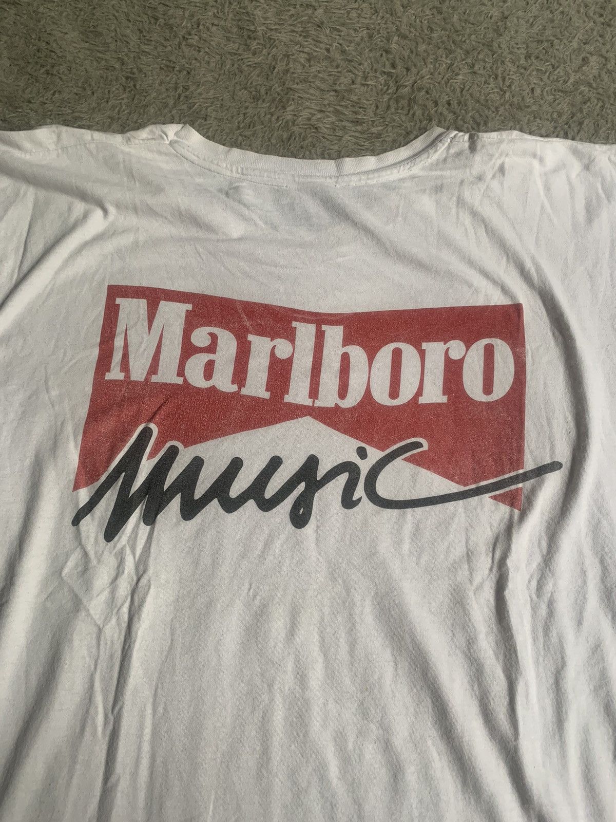 Marlboro Vintage 90s Thrashed Faded Marlboro Music Tee Erd Grunge Size US L / EU 52-54 / 3 - 6 Thumbnail