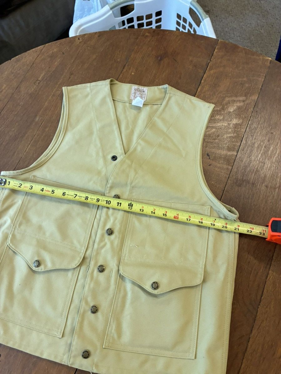 Filson Vintage Filson Cruiser tin cloth vest new with tags Size US L / EU 52-54 / 3 - 6 Thumbnail