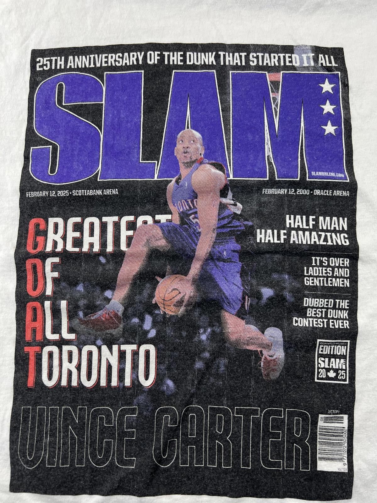 Other Vince Carter Slam Dunk Graphic White T-Shirt Size US L / EU 52-54 / 3 - 2 Thumbnail