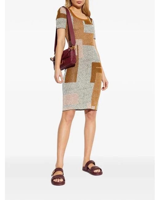 Fendi os11x0526 Midi Dress in Multicolor Size S / US 4 / IT 40 - 4 Thumbnail