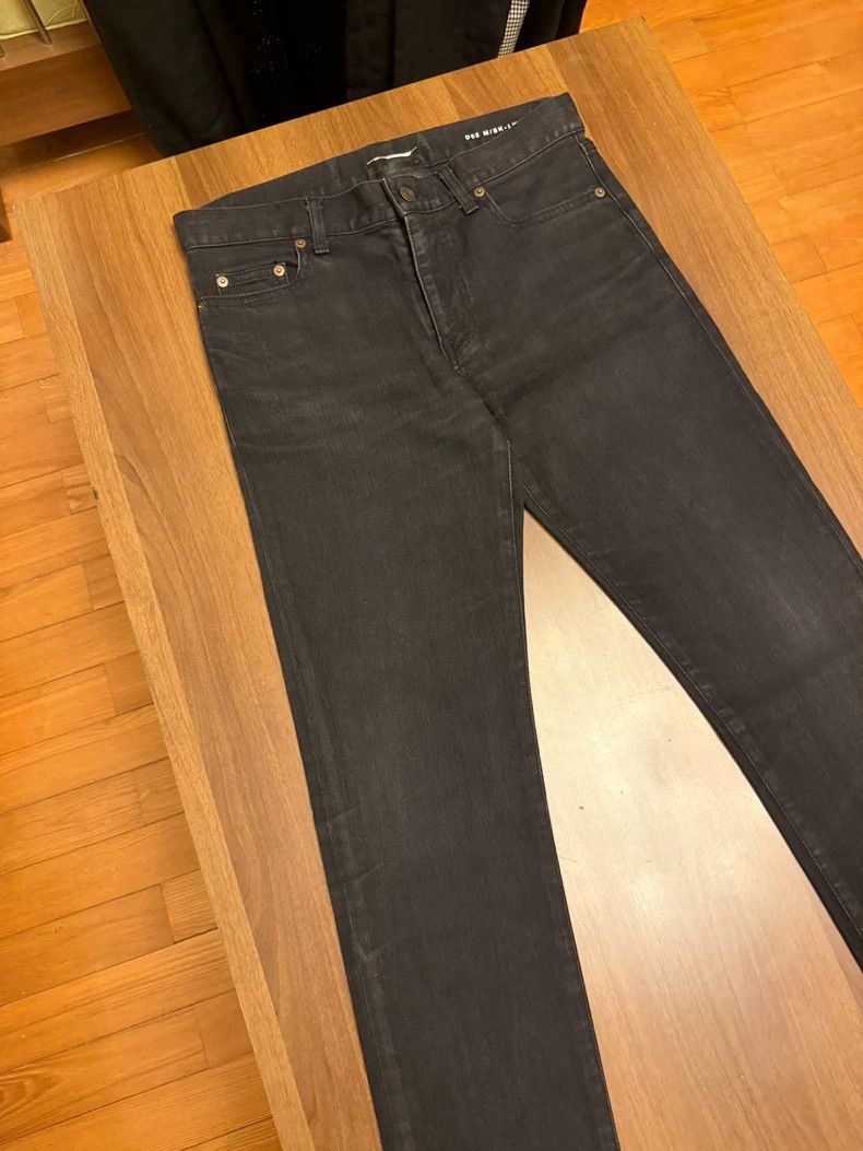 Saint Laurent Paris Saint Laurent Paris 15fw Runway Black D02 Basic Jeans Size US 30 / EU 46 - 2 Thumbnail