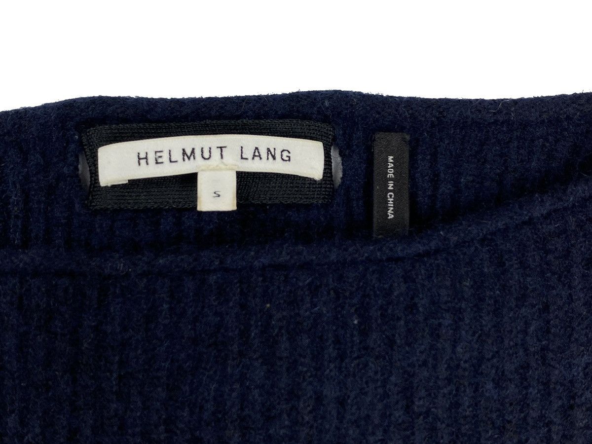 Helmut Lang HELMUT LANG WOMEN NAVY BLUE SWEATER COTTON WOOL SIZE S Size S / US 4 / IT 40 - 6 Thumbnail