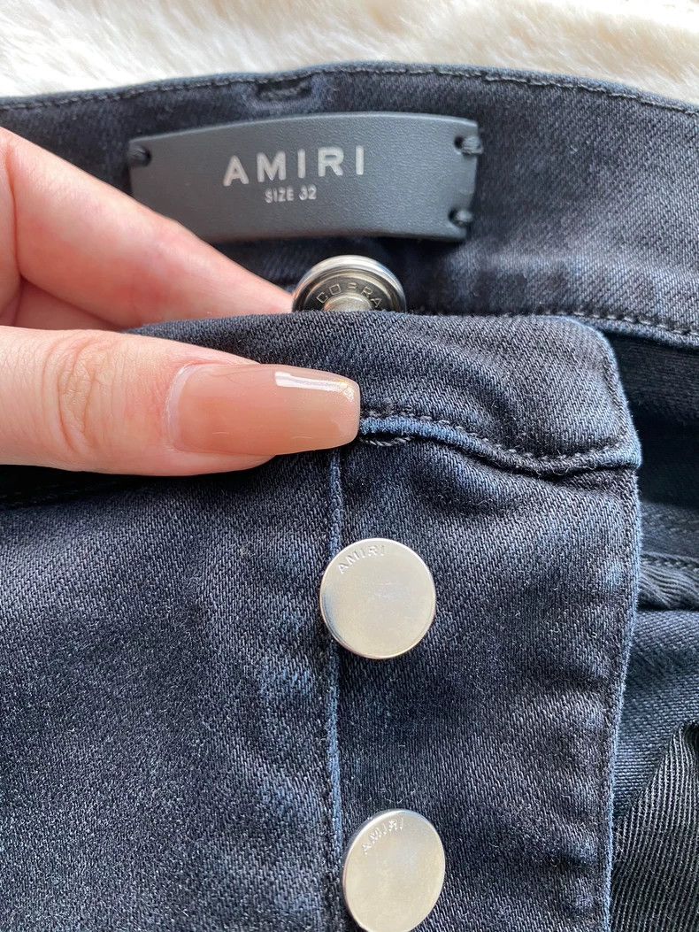 Amiri Amiri Washed Black Green Cashew Flower mx2 Jean Size US 32 / EU 48 - 5 Thumbnail