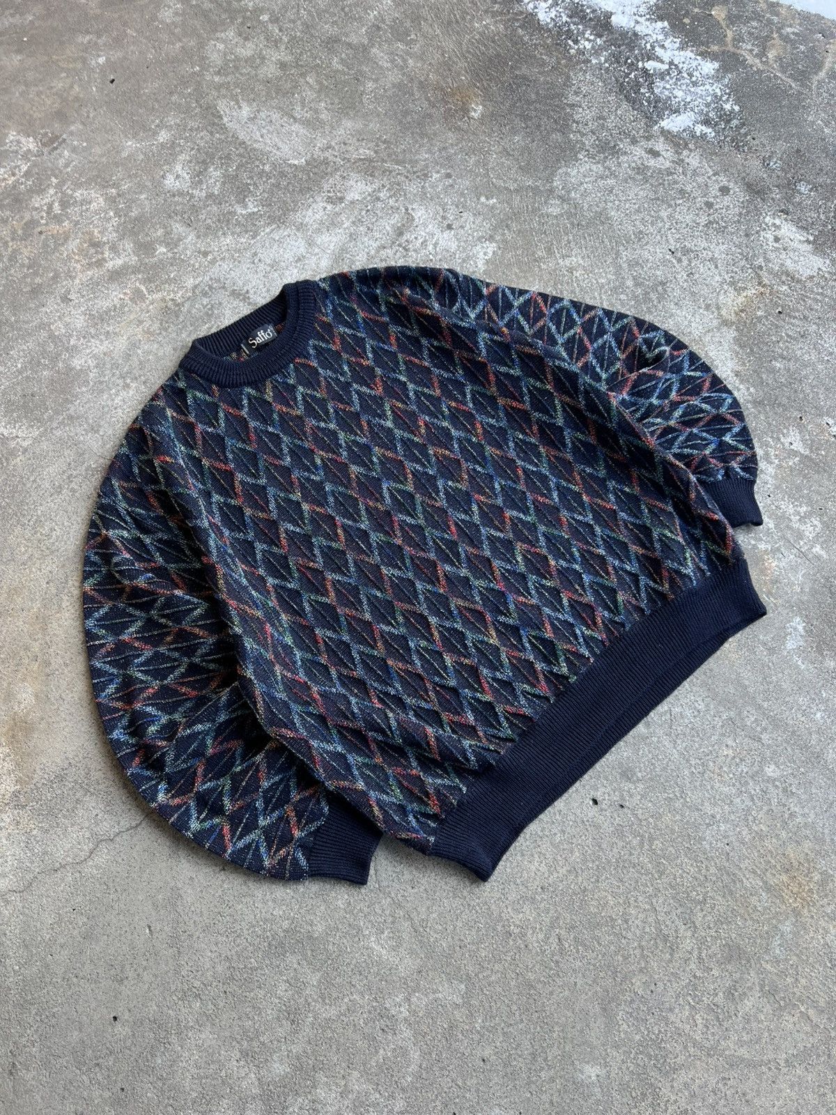 Coogi × Vintage CRAZY COOGI STYLE VINTAGE SWEATER 3d knit Y2K Size US L / EU 52-54 / 3 - 2 Thumbnail