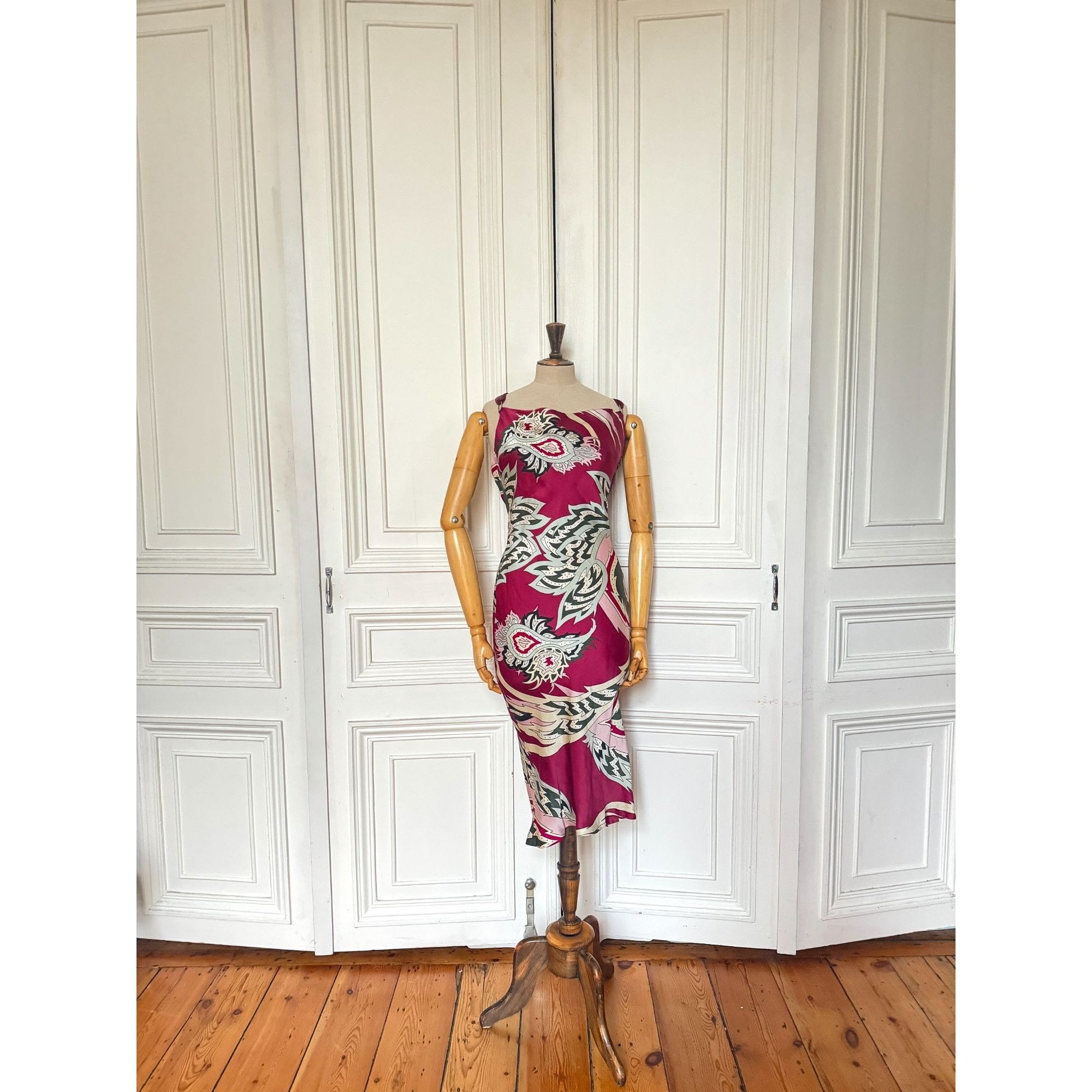 Alexander McQueen Spring Summer 2001 Printed Dress Size S / US 4 / IT 40 - 1 Thumbnail
