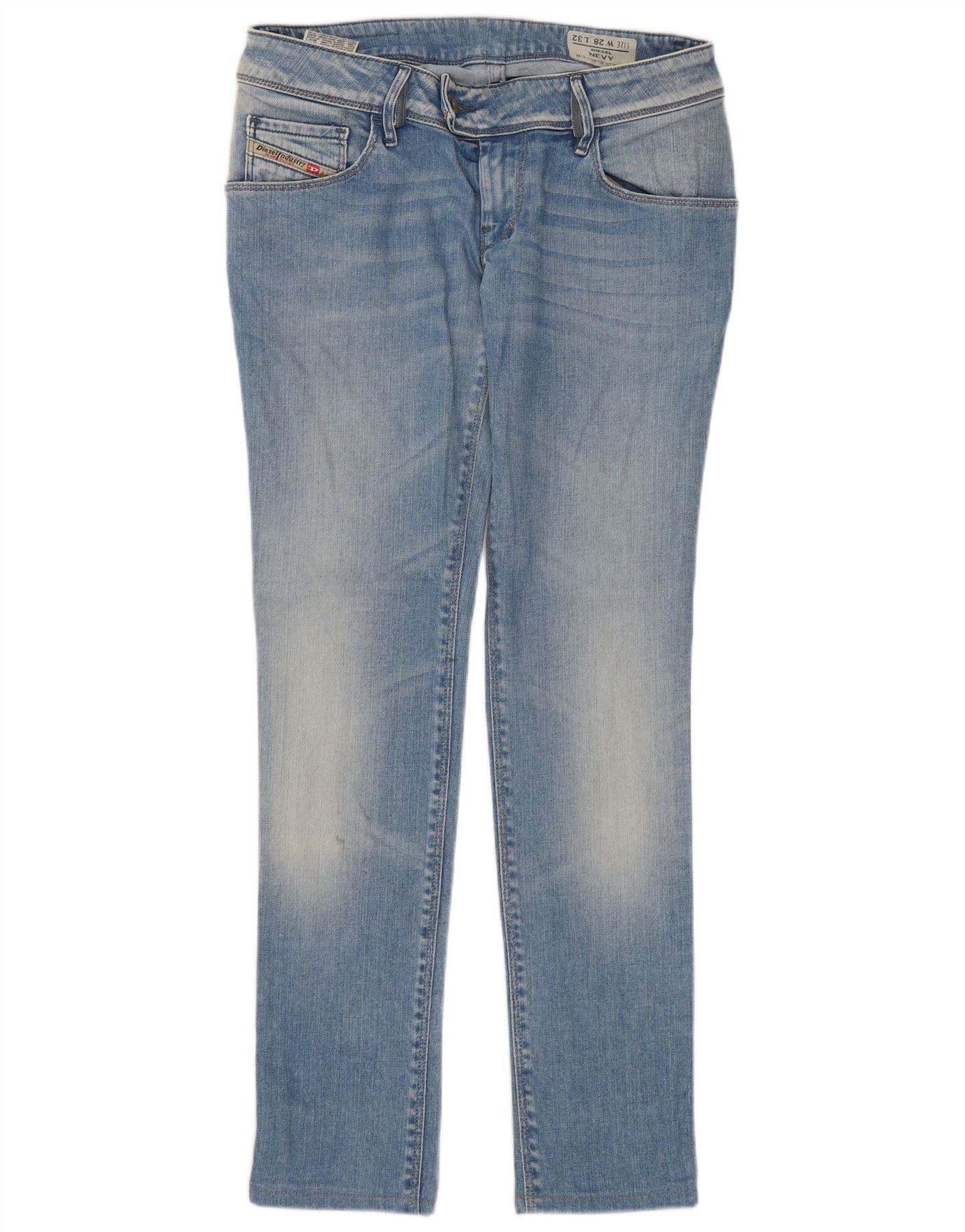 Diesel Womens Nevy Skinny Jeans W28 L28 Blue Cotton Size 24" / US 00 / IT 34 - 1 Thumbnail
