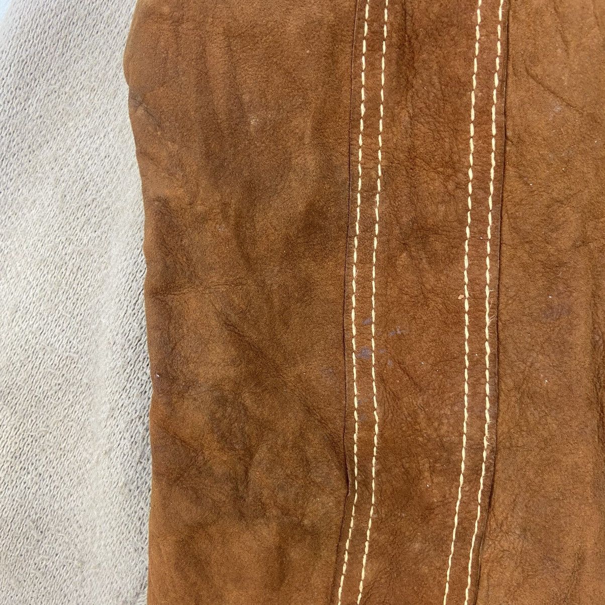 Leather × Vintage Vintage 60s Campus Made in USA Leather + Knitwear Jacket Size US S / EU 44-46 / 1 - 10 Thumbnail