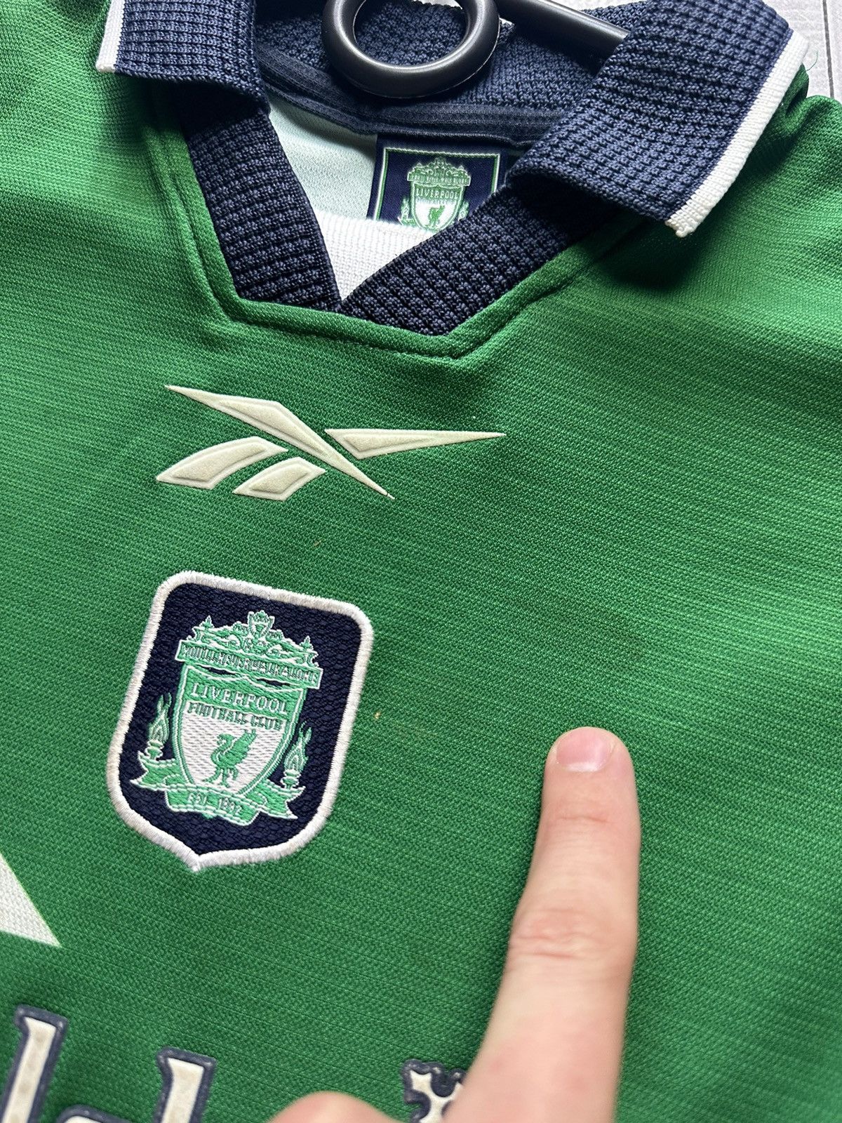 Reebok × Vintage Vintage Reebok Liverpool green rare jersey + shorts kids Size US XXS / EU 40 - 7 Thumbnail