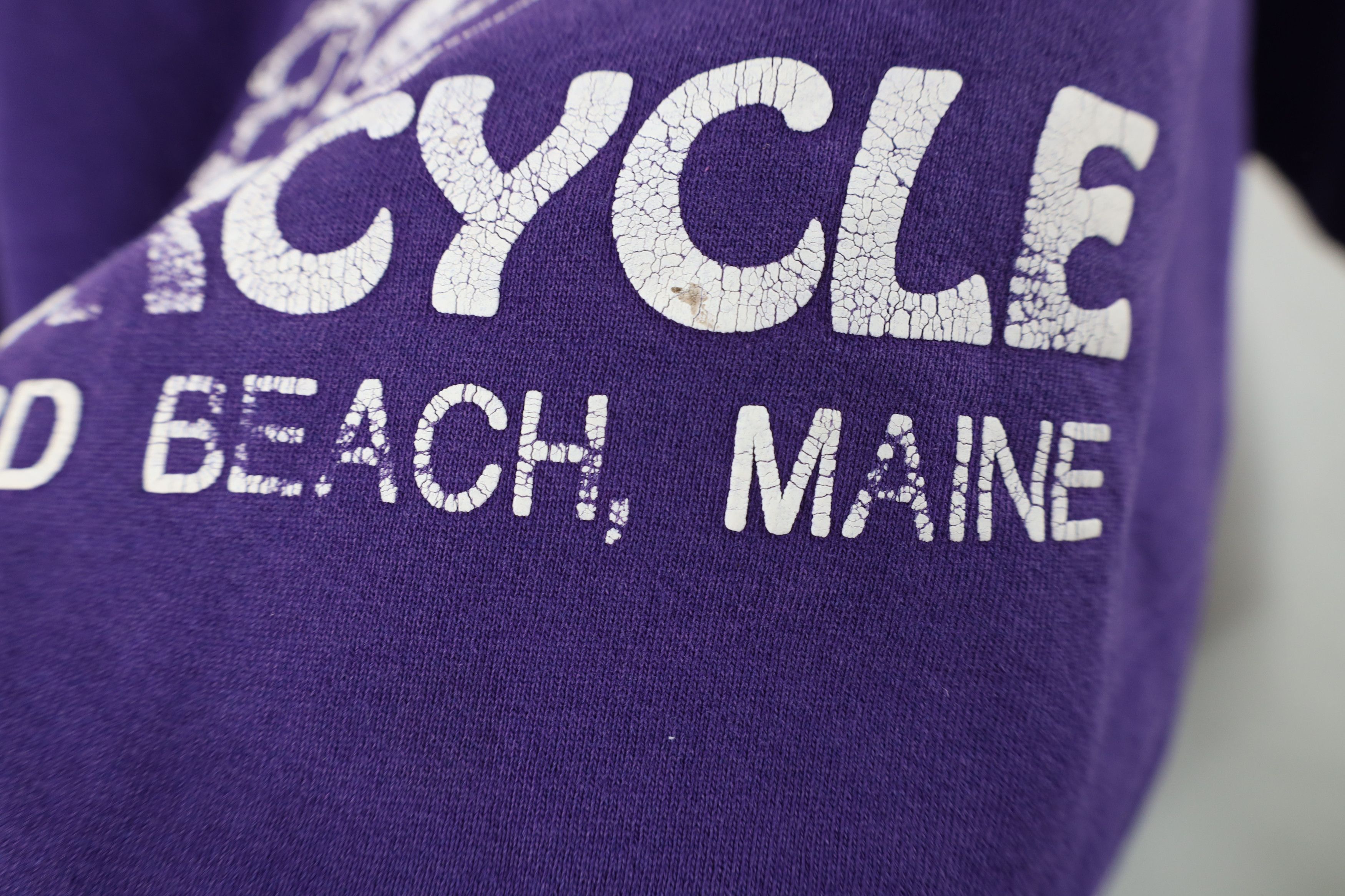 Lands' End × Vintage Vintage 90s Lands End Motorcycle Sweatshirt Purple USA Size US M / EU 48-50 / 2 - 8 Thumbnail