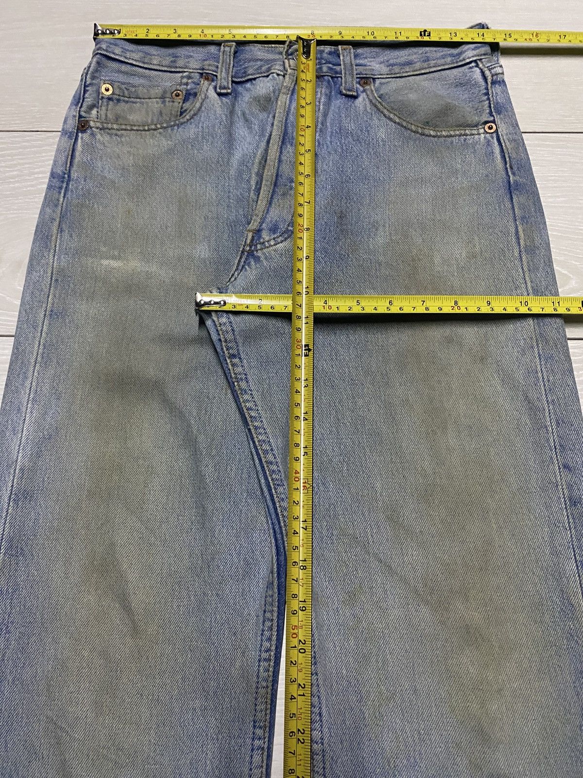 Levi's Vintage Levis 501 Grunge Mud Wash Distressed Jeans Size US 28 / EU 44 - 13 Thumbnail