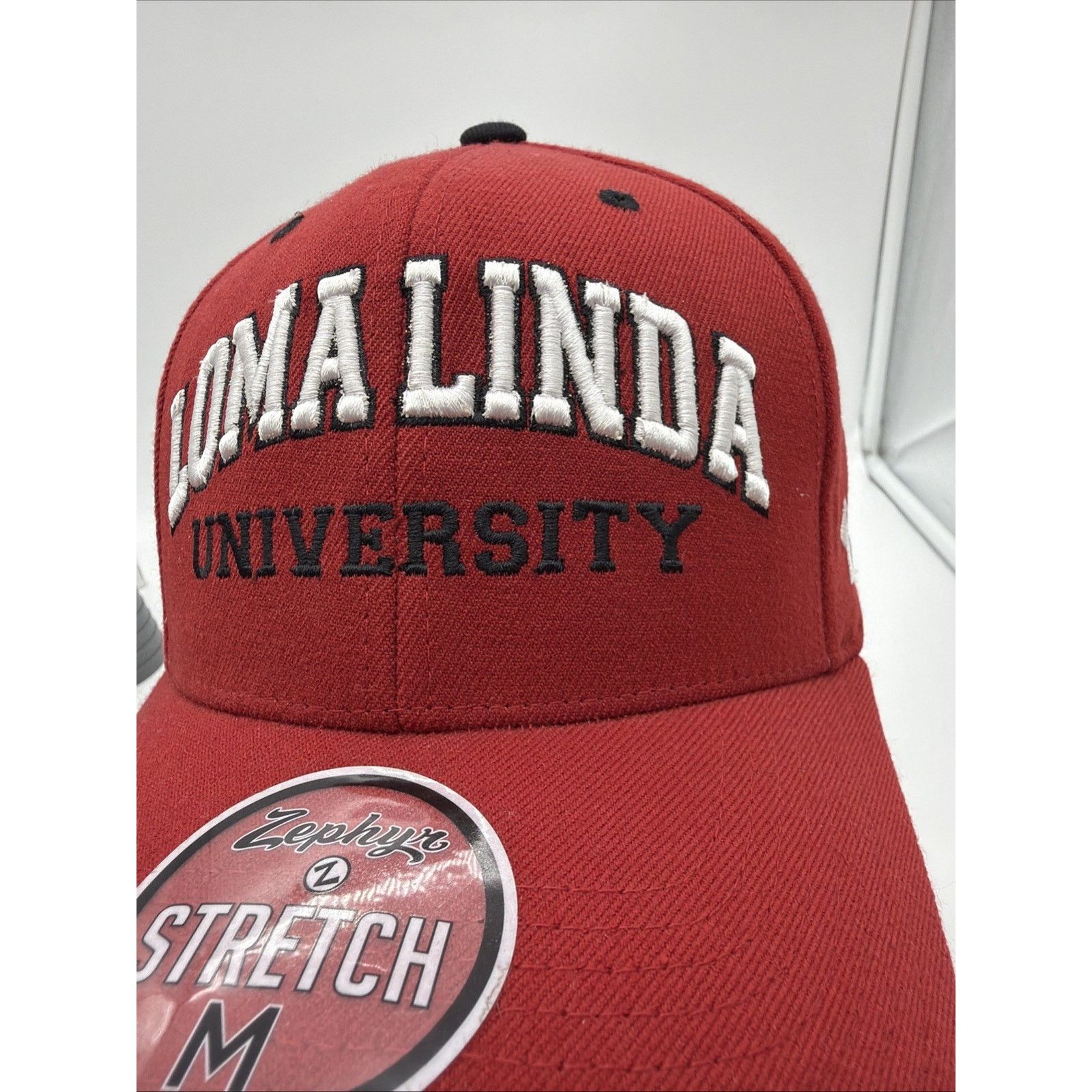 Zephyr Zephyr Loma Linda University Hat Cap Red Medium Stretch Size ONE SIZE - 4 Thumbnail