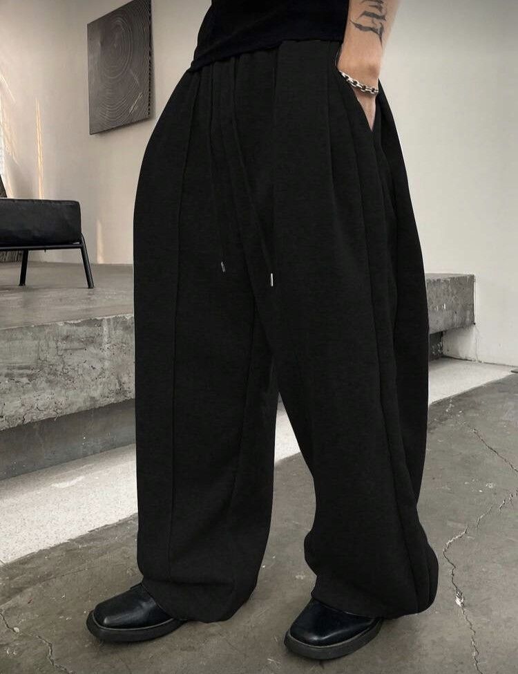 Japanese Brand Baggy Sweatpants - Retro Style Sportswear Fit Size US 29 - 3 Thumbnail